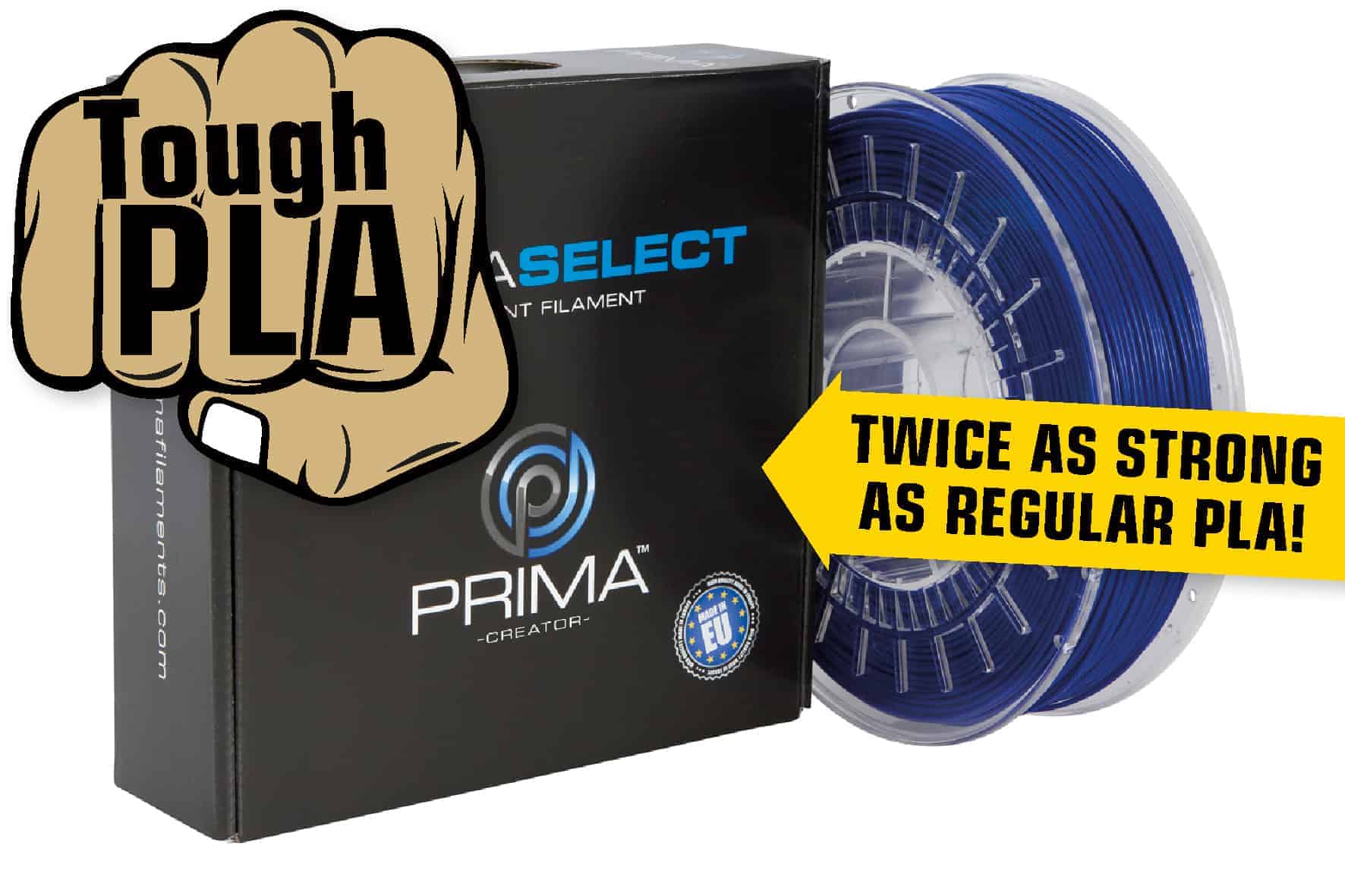 PrimaSelect PLA Tough - 1.75mm - 750 g - Zils • BBT