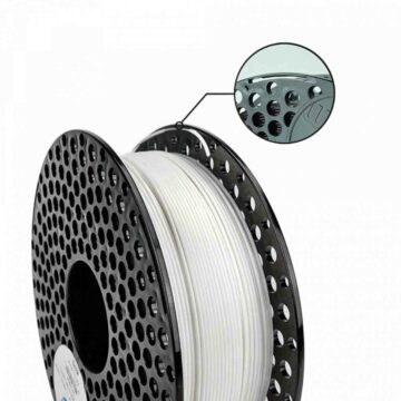 Azurefilm-PLA-Filament-Lito-White - PLA Glow filament Litho White spool